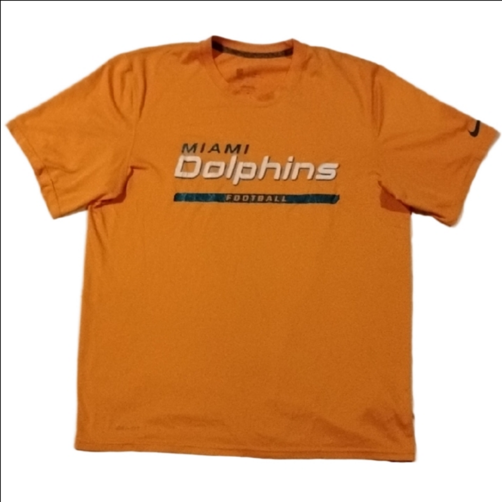 3/$20 Nike Dri-Fit Orange Miami Dolphins Short Sleeve Tee